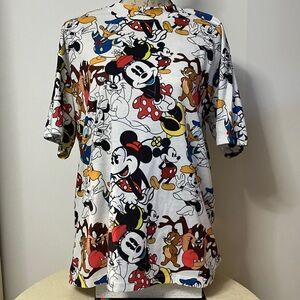 💐 Lollipop Bangkok Cartoon Characters Oversized Graphic Tee Unisex Sz XL White